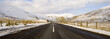 road through snowy scenery