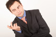 listening,thinking business man - body language