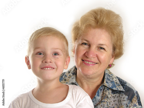 Photo: grandmother with grandson grandmother with grandson
