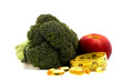 nutrition food with tape measure