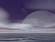 surreal moonrise