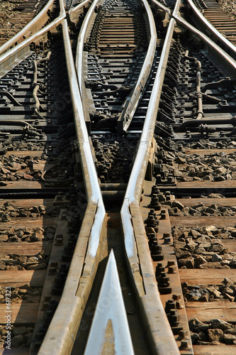 Photo: railway split railway split