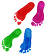 print of foots of the child