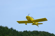 single-engine aircraft taking off