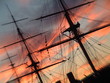 rigging at sunset rigging at sunset