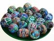 hand made colorful easter eggs