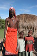 Foto: guerrier samburu et enfants guerrier samburu et enfants