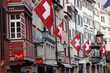 schweizerfahnen in zürich