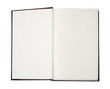 open blank book with path