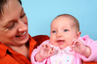mother with baby in dreamland