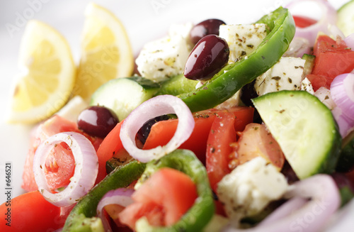 Foto: close-up of greek salad close-up of greek salad
