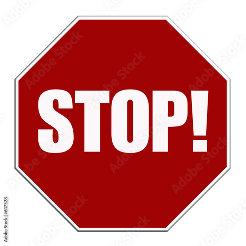 stop sign button