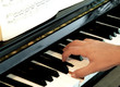 playing the piano