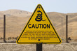rattlesnake warning sign