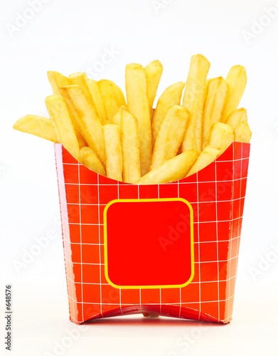 Foto: fries in box fries in box
