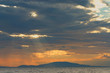 sunset with god ray