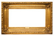 wide golden picture frame w/ path