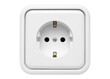 white power outlet w/ path