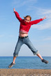 girl jumping