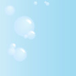 translucent bubbles on blue