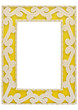 ornamented yellow picture frame w/ path