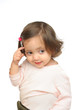 little girl smiling and thinking little girl smiling and thinking