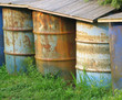 old oil drums old oil drums