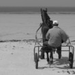 trotteur sur la plage trotteur sur la plage