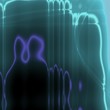 blue glow