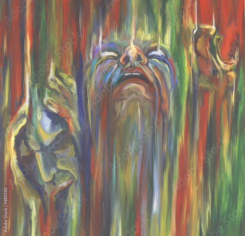 Illustration: three faces three faces