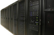 cabinets containing 1u and 2u servers