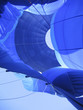 hot air balloon deflating hot air balloon deflating