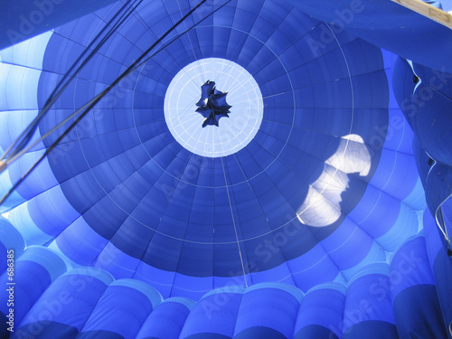 inside a hot air balloon