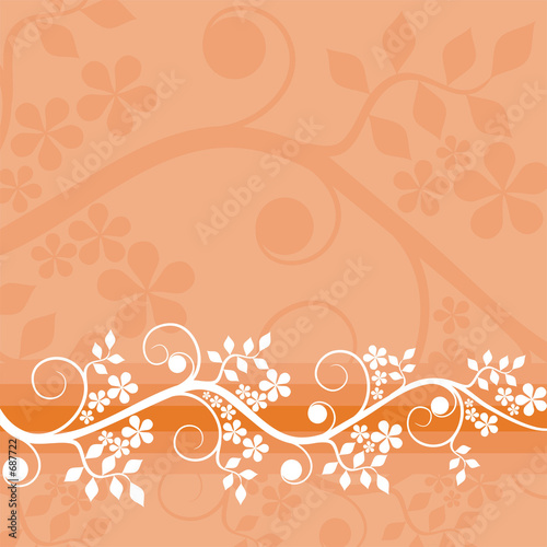 Illustration: floral background floral background