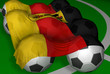 germany flag and soccer-balls germany flag and soccer-balls