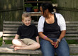 babysitter and child