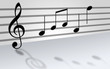 musical score - white
