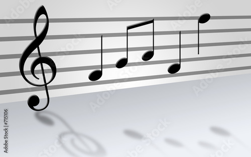 musical score - white