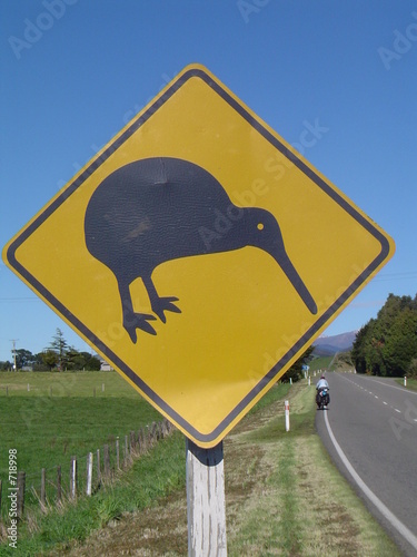 panneau de signalisation - kiwi