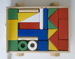 toy cart with building blocks