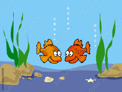 goldfish cartoon. goldfish cartoon