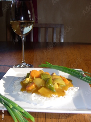 Photo: chicken curry dinner chicken curry dinner