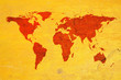 world map over textured background world map over textured background