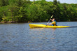 man kayaking
