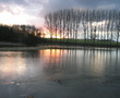 sonnenuntergang am wasser