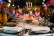 pleasant meal in a restaurant