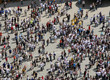 crowd from above crowd from above