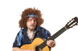 crazy guitar player