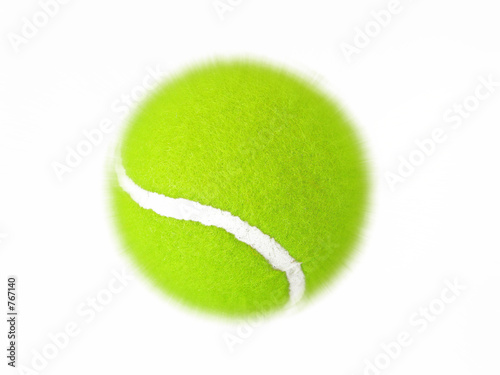 Photo: tennis ball on white background tennis ball on white background