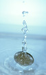 coin falling in water coin falling in water